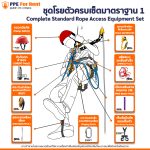 เช่า ชุดโรยตัวครบเซ็ทมาตรฐาน 1 เช่าราคาถูก