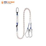 68.2 เข็มขัดนิรภัย รุ่น THOEDPRIX+ สายช่วยชีวิต 2 ตะขอ Lanyard เชือกขาว