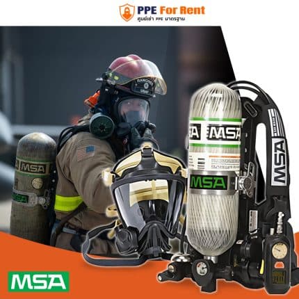 72. ชุดเซทเครื่องช่วยหายใจ SCBA6.8 ลิตร MSA