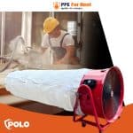 เช่า พัดลมระบายอากาศ POLO 20 นิ้ว พร้อมถุงกรองฝุ่นแบบละเอียด