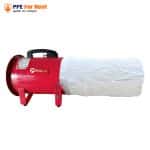 เช่า พัดลมระบายอากาศ POLO 12 นิ้ว พร้อมถุงกรองฝุ่นแบบละเอียด - Image 3